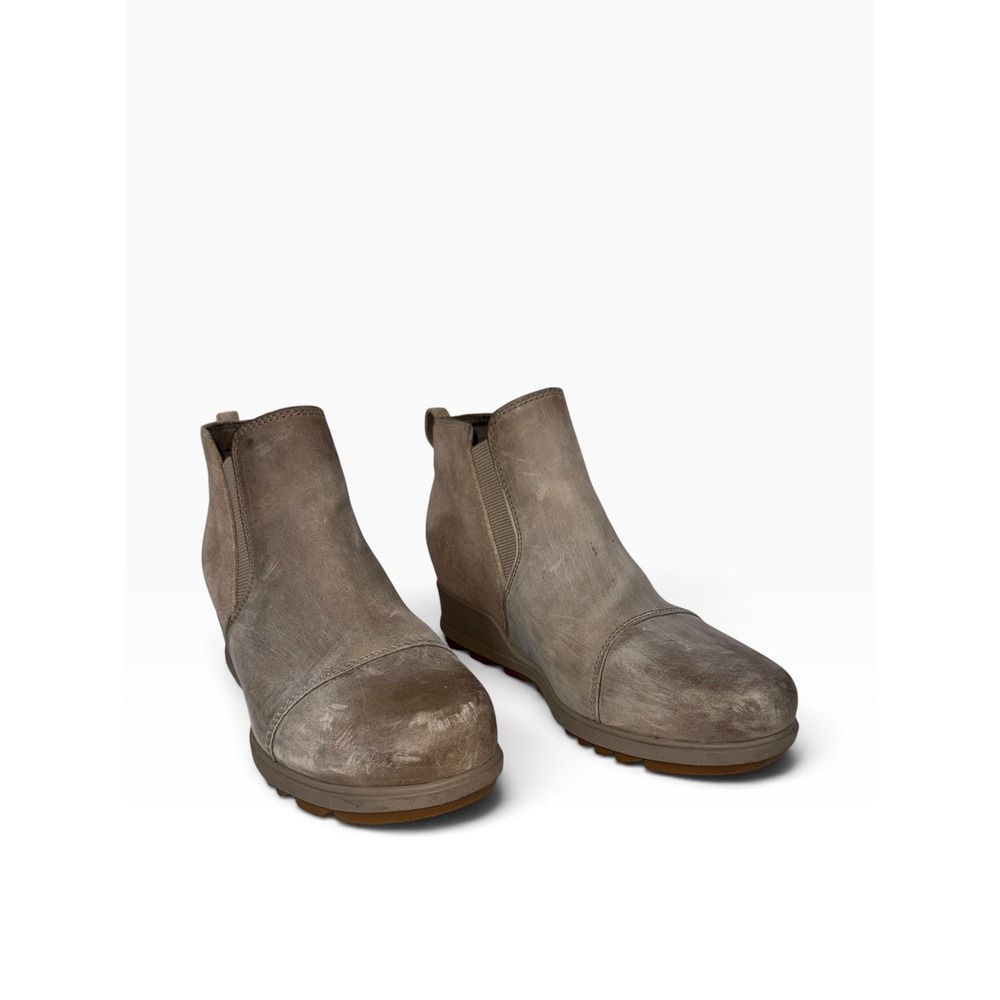 SOREL Evie Pull-On Bootie Omega Taupe Womans Sz 8 Outdoor Camp Hiking